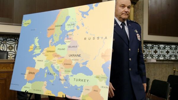 U.S. Air Force Gen. Philip Breedlove, commander of the U.S. European Command and Supreme Allied Commander for Europe, arrives to testify before a Senate Armed Services Committee hearing on Capitol Hill in Washington, April 30, 2015 - Sputnik International
