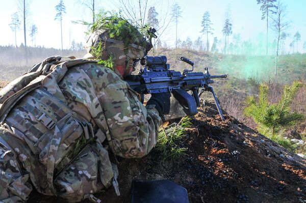 March 15, 2015. Operation Atlantic Resolve is a U.S. Army Europe-led land force assurance training mission taking place across Estonia - Sputnik International