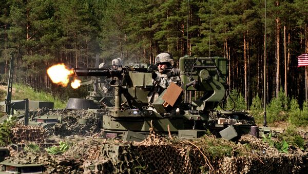 Gunner.The exercise spans multiple locations in Lithuania, Latvia and Estonia - Sputnik International