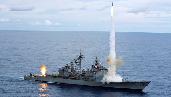 The Ticonderoga-class guided-missile cruiser USS Cowpens. - Sputnik International