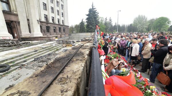 Rally held to commemorate those killed in Odessa on May 2, 2014 - Sputnik International