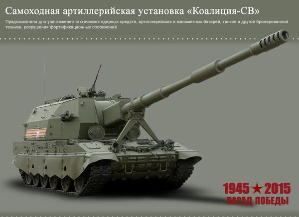 Self-propelled artillery system Koalitsiya-SV Self-propelled artillery system Koalitsiya-SV - Sputnik International
