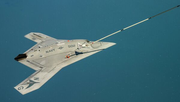 The Navy's unmanned X-47B aircraft - Sputnik International