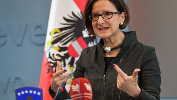 Austrian Interior minister Johanna Mikl-Leitner - Sputnik International