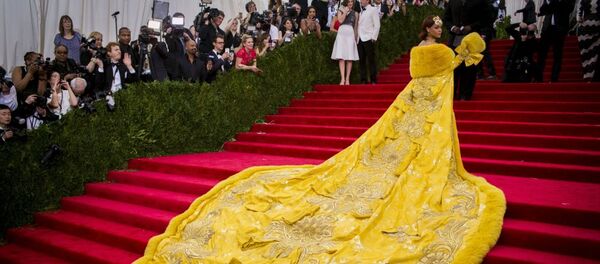 Singer Rihanna arrives at the Metropolitan Museum of Art Costume Institute Gala 2015 celebrating the opening of China: Through the Looking Glass in Manhattan, New York May 4, 2015. Singer Rihanna arrives at the Metropolitan Museum of Art Costume Institute Gala 2015 celebrating the opening of China: Through the Looking Glass in Manhattan, New York May 4, 2015. - Sputnik International