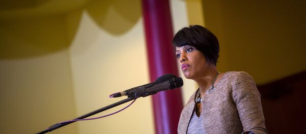 Baltimore mayor Stephanie Rawlings-Blake speaks at a church in Baltimore, Maryland Baltimore mayor Stephanie Rawlings-Blake speaks at a church in Baltimore, Maryland - Sputnik International