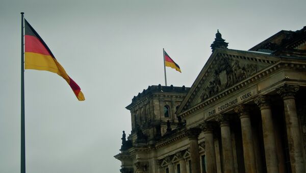 Germany flags fly at the Bundestag. - Sputnik International
