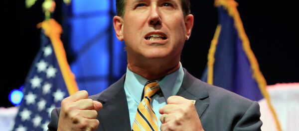 Former Pennsylvania Sen. Rick Santorum speaks at the Iowa Faith & Freedom 15th Annual Spring Kick Off, in Waukee, Iowa, Saturday, April 25, 2015 - Sputnik International