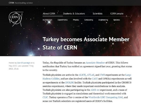 CERN official site - Sputnik International