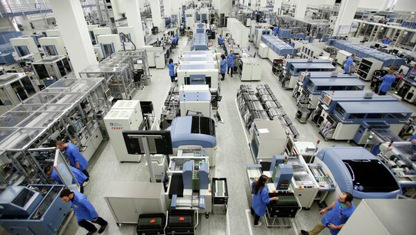 The Siemens electronics manufacturing plant is photographedin Amberg, Germany, Monday, Feb. 23, 2015 - Sputnik International