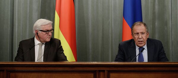 Sergei Lavrov meets with Frank-Walter Steinmeier Sergei Lavrov meets with Frank-Walter Steinmeier - Sputnik International