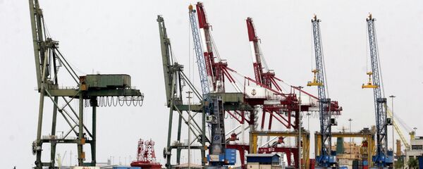 A general view of Imam Khomeini Port seen in Persian Gulf 900 kms (540 miles) south of Tehran, Iran, in this photo taken on Sunday A general view of Imam Khomeini Port seen in Persian Gulf 900 kms (540 miles) south of Tehran, Iran, in this photo taken on Sunday - Sputnik International