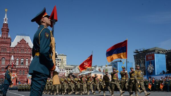 Final rehearsal of military parade to mark 70th anniversary of Victory in 1941-1945 Great Patriotic War - Sputnik International