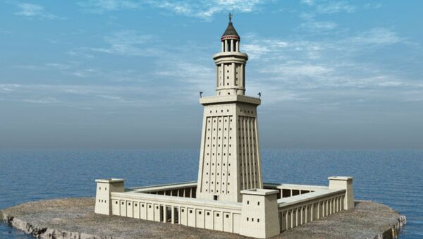 Artist's rendering of the Lighthouse of Alexandria - Sputnik International