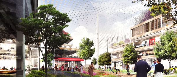 Rendering of the proposed Google headquarters expansion. Rendering of the proposed Google headquarters expansion. - Sputnik International