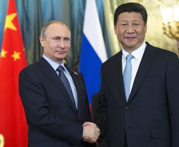 President Vladimir Putin meets with Chinese President Xi Jinping President Vladimir Putin meets with Chinese President Xi Jinping - Sputnik International