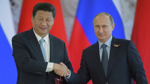 Russian President Vladimir Putin meets with Chinese President Xi Jinping - Sputnik International