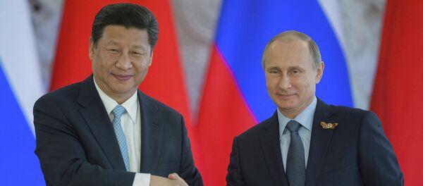 Russian President Vladimir Putin meets with Chinese President Xi Jinping - Sputnik International