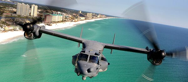 CV-22 Osprey Along the Coast - Sputnik International
