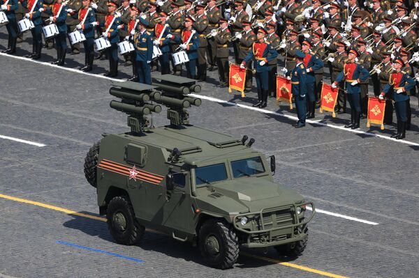 A Tigr infantry mobility vehicle, this one armed with the Kornet-D anti-tank guided missile system. A Tigr infantry mobility vehicle, this one armed with the Kornet-D anti-tank guided missile system. - Sputnik International