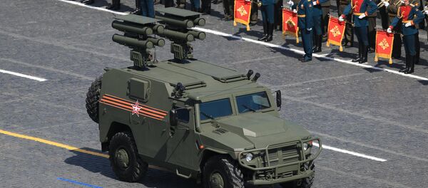 A Tigr armored SUV with the Kornet-D anti-tank guided missile system - Sputnik International