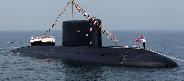 A diesel-powered Varshavyanka-class submarine during the celebrations of the Russian Navy Day in Vladivostok A diesel-powered Varshavyanka-class submarine during the celebrations of the Russian Navy Day in Vladivostok - Sputnik International