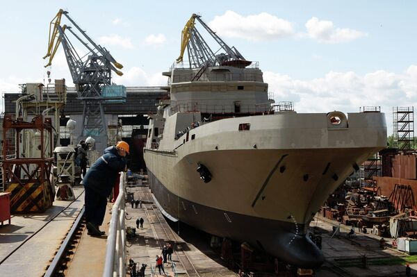 Landing craft Ivan Gren at Yantar Shipyard Landing craft Ivan Gren at Yantar Shipyard - Sputnik International