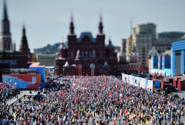 March of Immortal Regiment Moscow regional patriotic public organization on Red Square - Sputnik International