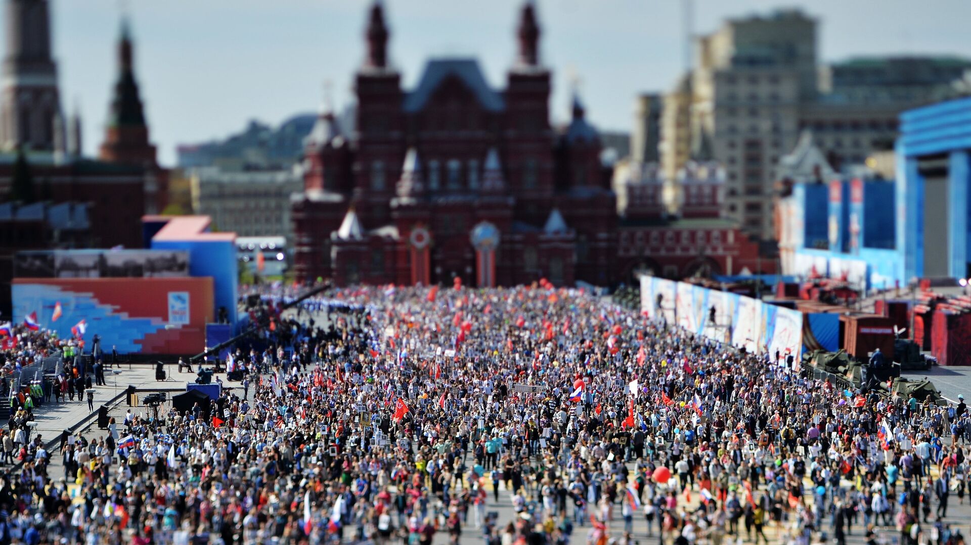 March of Immortal Regiment Moscow regional patriotic public organization on Red Square - Sputnik International, 1920, 05.05.2022