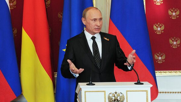 Совместная пресс-конференция президента РФ В.Путина и канцлера Германии А.Меркель - Sputnik International