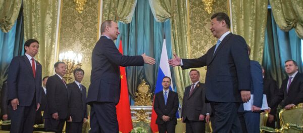 President Vladimir Putin meets with Chinese President Xi Jinping President Vladimir Putin meets with Chinese President Xi Jinping - Sputnik International