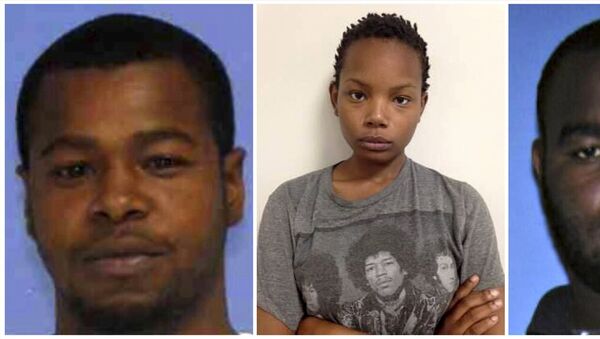 (L-R) Marvin Banks, Joanie Calloway and Curtis Banks are shown in a combo of three undated police handout photos provided by the Hattiesburg Police Department in Hattiesburg, Mississippi May 10, 2015 - Sputnik International