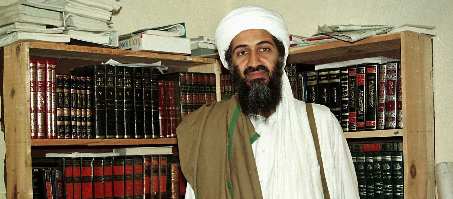 Al-Qaeda leader Osama bin Laden is seen in Afghanistan. (File) - Sputnik International, 1920, 02.05.2021