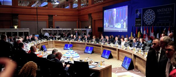 NATO foreign ministers and ambassadors of the member countries meet on May 14, 2015 in Antalya NATO foreign ministers and ambassadors of the member countries meet on May 14, 2015 in Antalya - Sputnik International