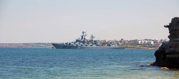 Guarded missile cruiser Moskva - Sputnik International