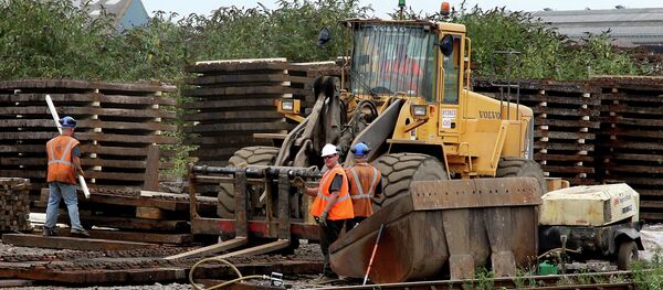 Rail Workers, Eastleigh, England, United Kingdom Rail Workers, Eastleigh, England, United Kingdom - Sputnik International