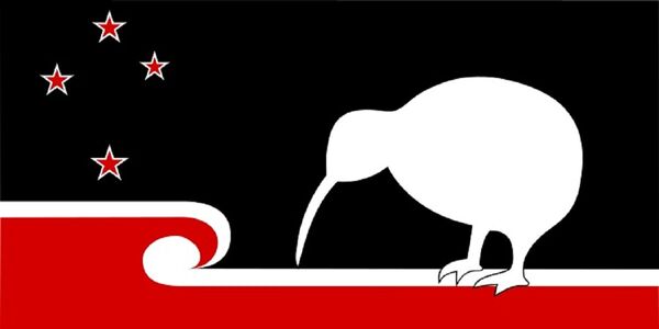 Kiwi Nation: design submitted by Andrew McMillan from Canterbury. This flag combines elements of the current New Zealand flag, the Maori flag, and what is arguably our most identifiable national symbol, the Kiwi. Kiwi Nation: design submitted by Andrew McMillan from Canterbury. This flag combines elements of the current New Zealand flag, the Maori flag, and what is arguably our most identifiable national symbol, the Kiwi. - Sputnik International