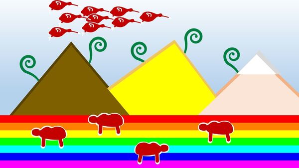 Gains: design submitted by Logan Wu from Wellington. New Zealand has come a long way since colonialization in many ways. The icons in this flag are representative of our achievements from the successful implantation of Maori culture in the mountains of the individual cultures that make up our multiculturalism, to the freedom of expression enjoyed by all, including the national pastimes that have replaced the Southern Cross. Gains: design submitted by Logan Wu from Wellington. New Zealand has come a long way since colonialization in many ways. The icons in this flag are representative of our achievements from the successful implantation of Maori culture in the mountains of the individual cultures that make up our multiculturalism, to the freedom of expression enjoyed by all, including the national pastimes that have replaced the Southern Cross. - Sputnik International