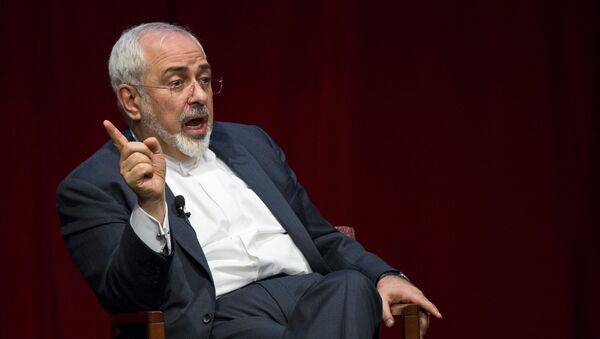 Iranian Foreign Minister Mohammad Javad Zarif speaks at the New York University (NYU) Center on International Cooperation in New York - Sputnik International