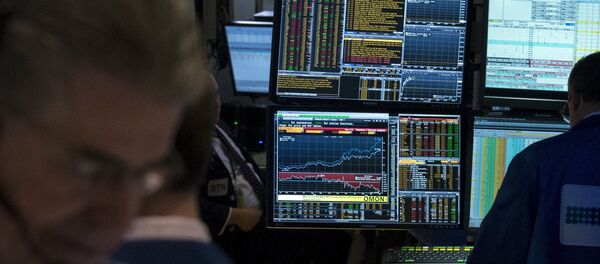 A Bloomberg terminal is seen inside a kiosk on the floor of the New York Stock Exchange April 17, 2015 A Bloomberg terminal is seen inside a kiosk on the floor of the New York Stock Exchange April 17, 2015 - Sputnik International