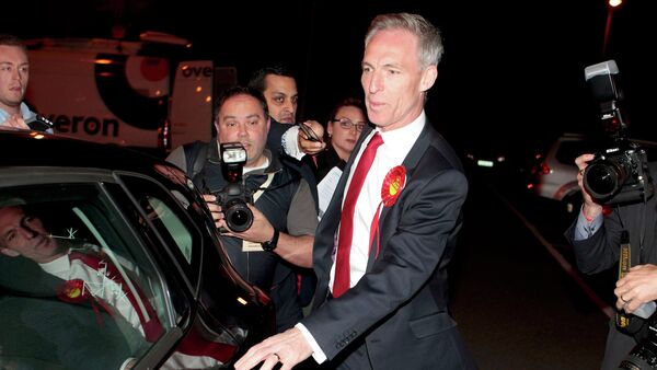 Scottish Labour Party leader Jim Murphy leaves the election count after failing to be re-elected as a member of parliament for East Renfrewshire in Scotland, Britain May 8, 2015 - Sputnik International