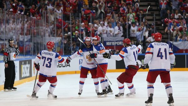 Hockey. The World Cup - 2015. USA - Russia - Sputnik International