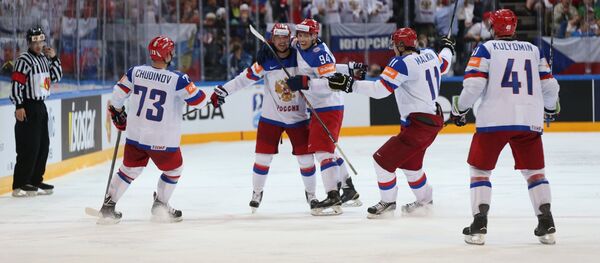Hockey. The World Cup - 2015. USA - Russia - Sputnik International