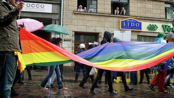 Stepping out against the 'EuroPride' gay pride parade set to be held in the Latvian capital next month, Riga Deputy Mayor Andris Ameriks stated that the parade would amount to ostentatious showing off, adding that the event is opposed by three quarter of the city's residents, Latvian news hub Delfi reports. - Sputnik International