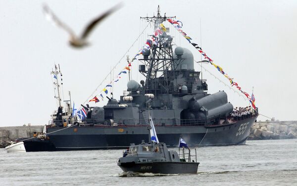 Parade rehearsal for RF Navy Day in Baltiysk - Sputnik International