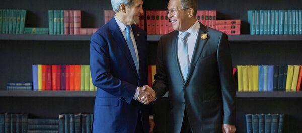 Russian Foreign Minister Sergey Lavrov meets with US Secretary of State John Kerry Russian Foreign Minister Sergey Lavrov meets with US Secretary of State John Kerry - Sputnik International