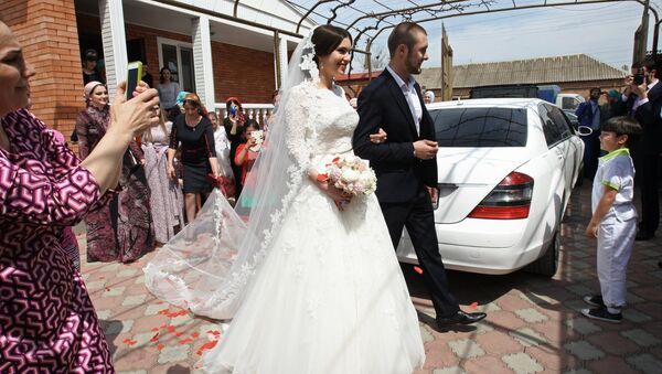 Traditional Chechen wedding in Grozny - Sputnik International