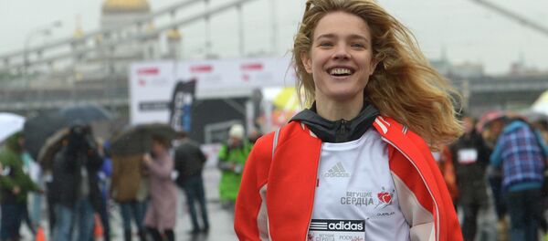 'Running Hearts': Russian Supermodel Runs Charity Marathon in Moscow 'Running Hearts': Russian Supermodel Runs Charity Marathon in Moscow - Sputnik International