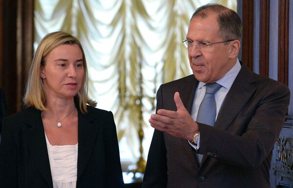 Sergei Lavrov and Federica Mogherini  - Sputnik International