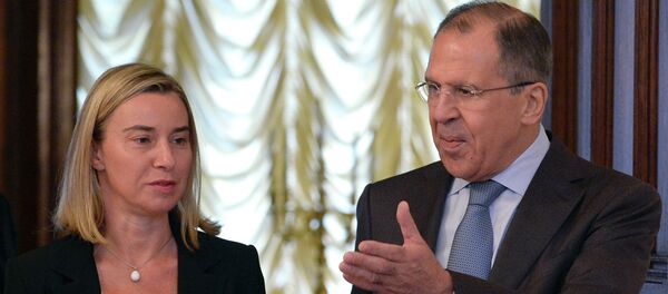 Sergei Lavrov  and Federica Mogherini - Sputnik International